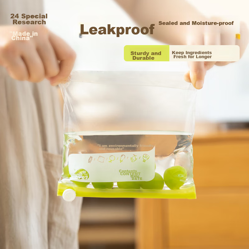 Yiyoujia Refrigerator Storage Bags, Food Sealing Bags, Fresh-Keeping Bags, Zippe...