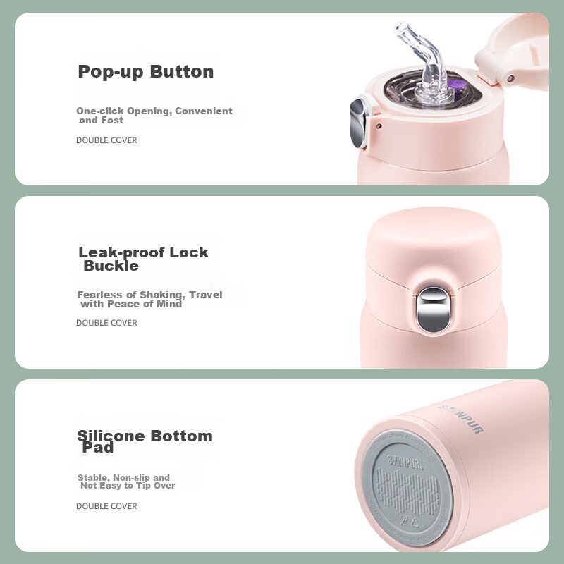 SHINPUR Insulated Tumbler with Straw for Women, Adults, Students, Hot And Cold W...