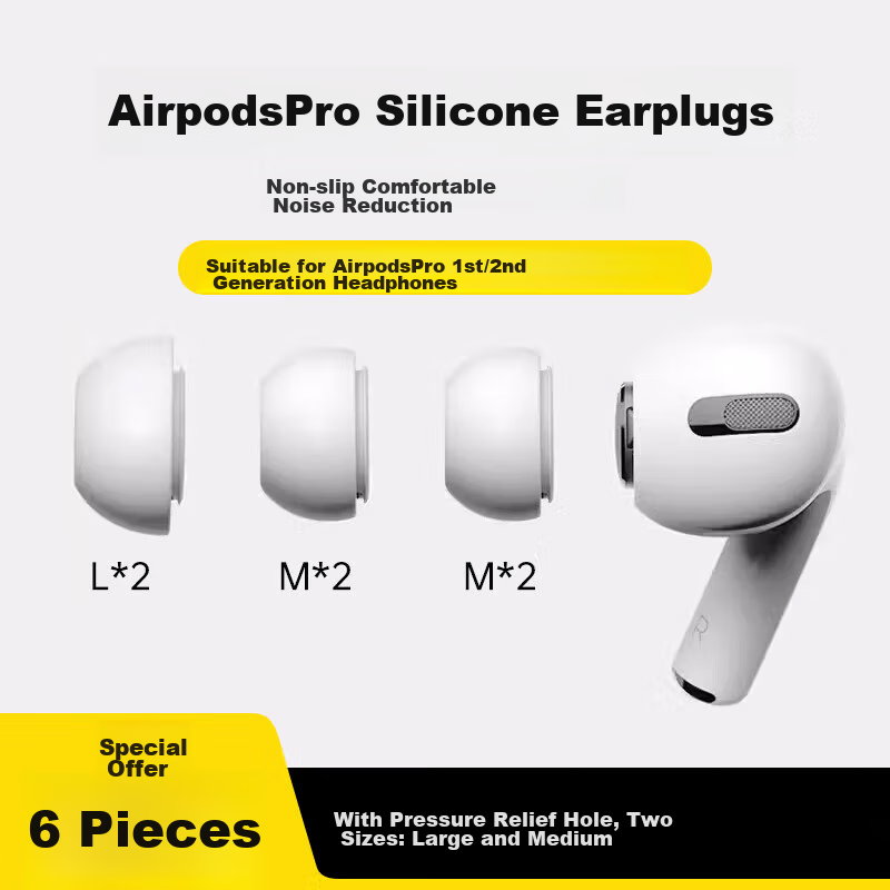 Stiger [Set of Three] Ear Tips, Earbuds Covers, Compatible with AirPods Pro 2nd...