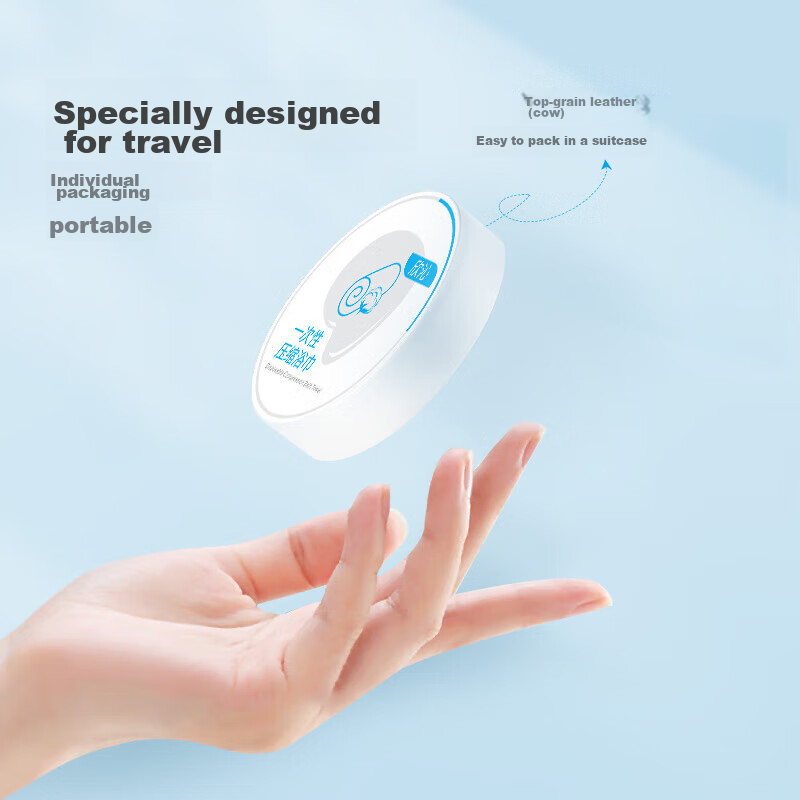 Xinqin Disposable Compressed Towels, Extra Large Travel Face Towels, Portable fo...