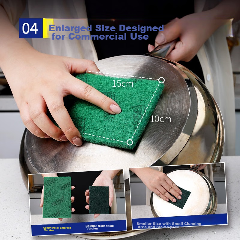 Yizhixuan Scouring Pad [Extra Large 15*10cm], Kitchen Dishwashing Cloth, Pot Scr...