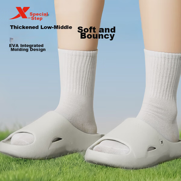 XTEP Sports Slippers, Men's Slide Sandals, Outdoor Wear for Men And Women, Coupl...