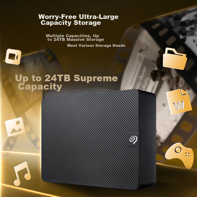 Seagate Desktop Portable Hard Drive, 10TB, Seagate BarraCuda, 3.5-Inch, Mechanic...