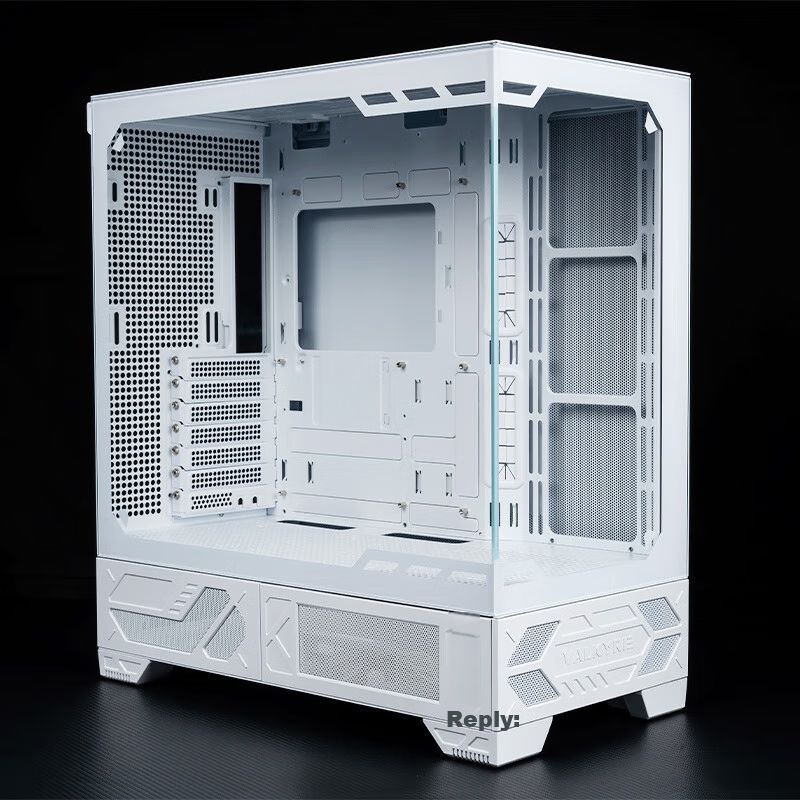 Valkyrie VK03 LITE WHITE, White, ATX Gaming Desktop Case, Supports 360mm Water C...