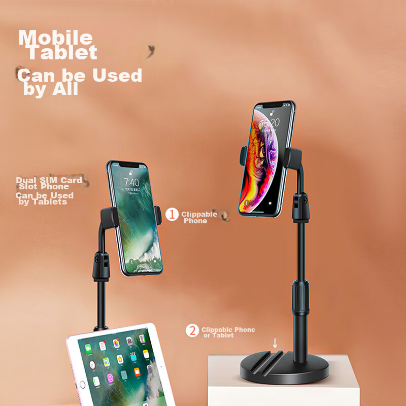 Stiger Phone Stand, Desktop Live Streaming Multi-Position Selfie Stand, Lazy Bed...