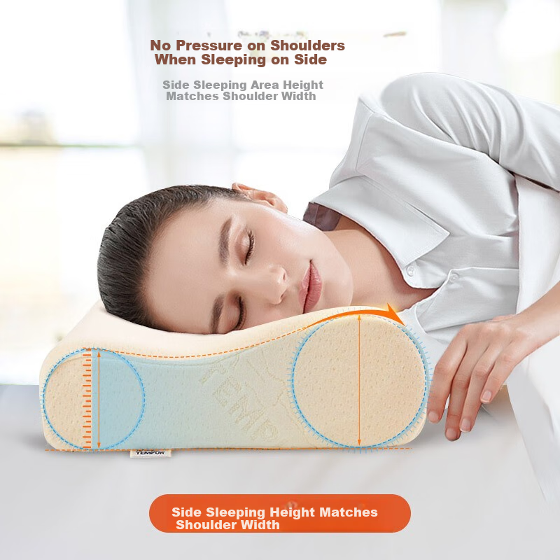 Tempur Danish Imported Temperature-Sensitive Slow Rebound Pillow, Cervical Pillo...