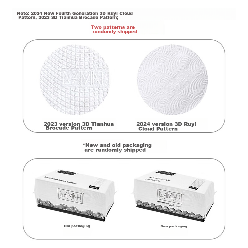 DAMAH DARK MAGIC Disposable Facial Cleansing Wipes, Thick Face Towels, Pull-Out...