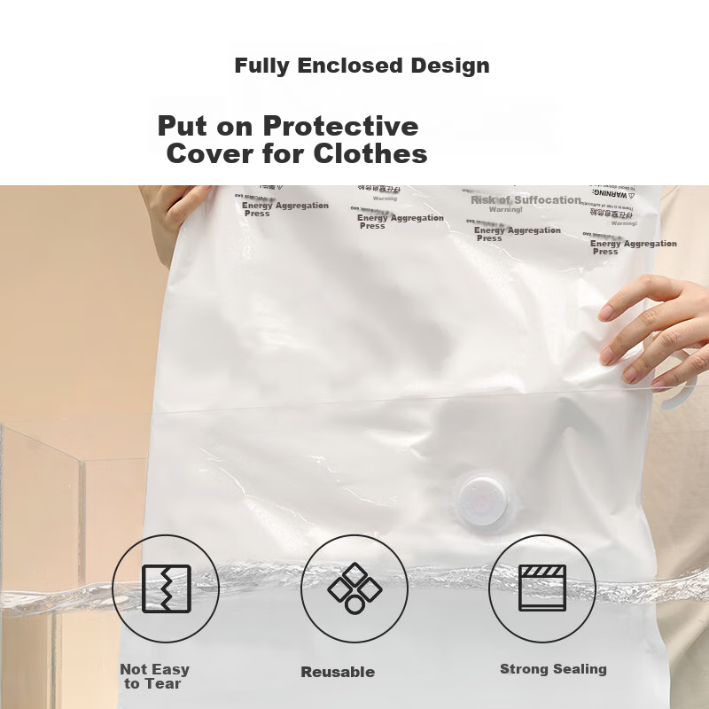 HuiXun Vacuum Compression Bag Hanging Hook Bag 3-Piece Set