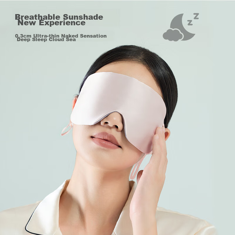 Jingzao Mulberry Silk Eye Mask, Sleep Light-Blocking, Adult Breathable, Adjustab...