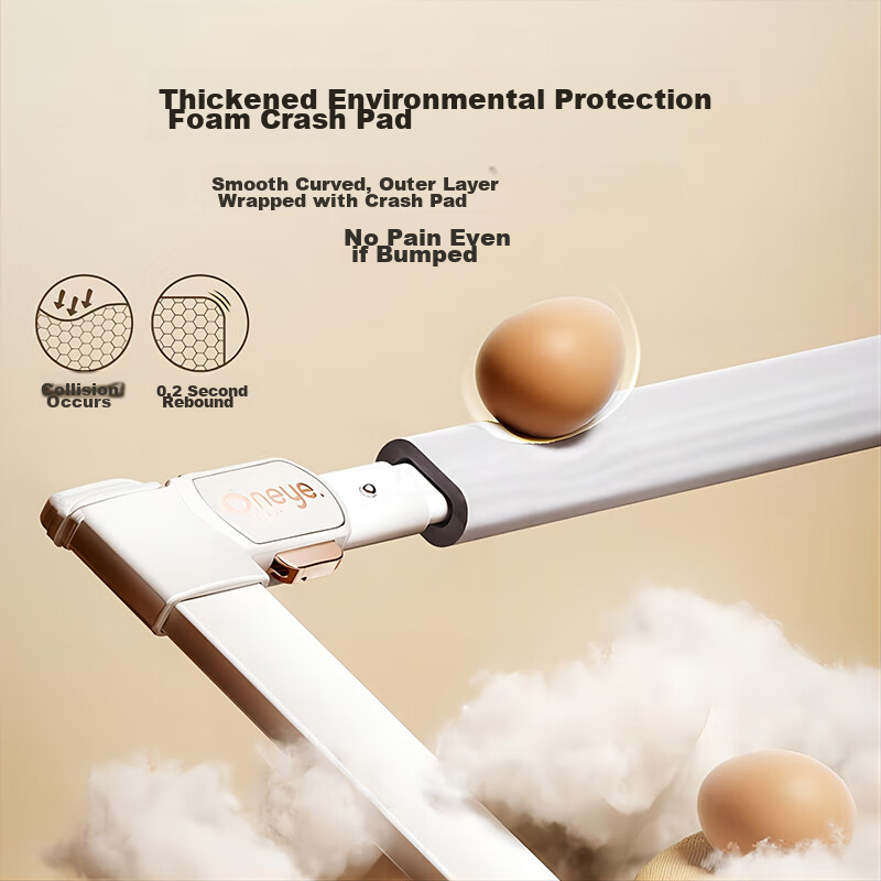 Wanya Baby Crib Guardrail, Anti-Fall Protection Rail, Bedside Fall Prevention Bo...