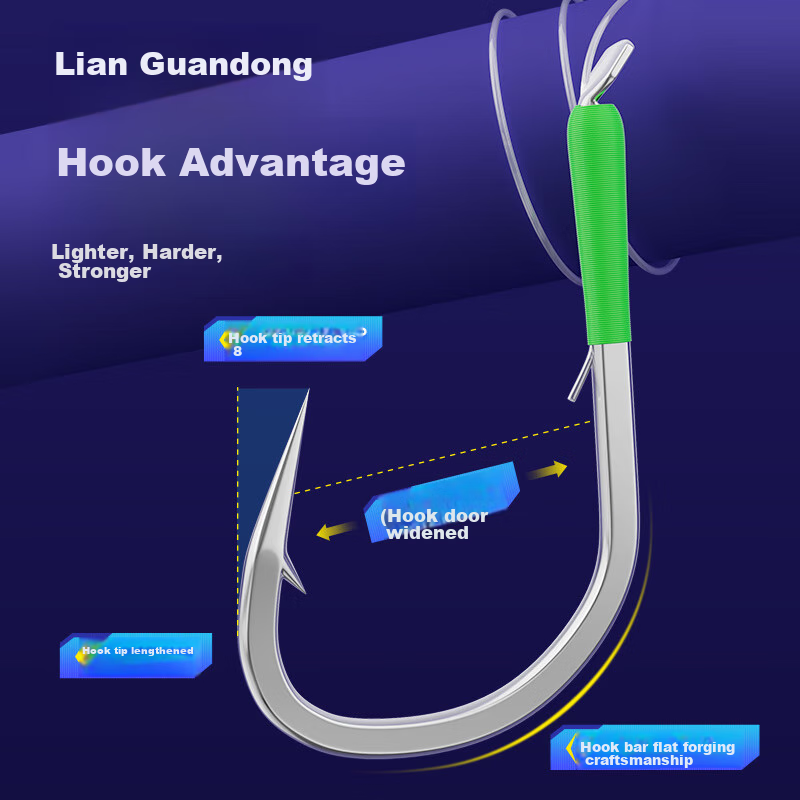 Xiaofengxian Barbed Double Hook Fishing Bait for Silver Carp And Bighead Carp, 5...