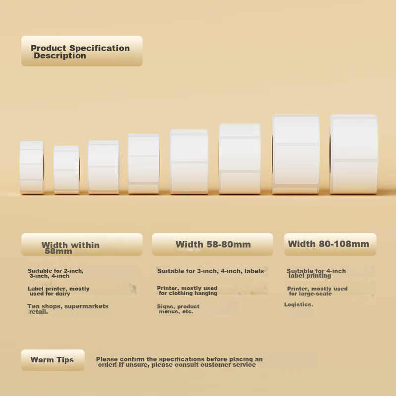 Huojiang Sanfang Thermal Label Printing Paper, Adhesive Label Sticker, Express S...