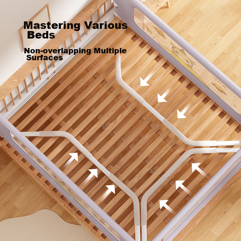 BANGBANGZHU Bed Guard Rail, Baby Safety Barrier, Anti-Fall Bedside, No Drilling...