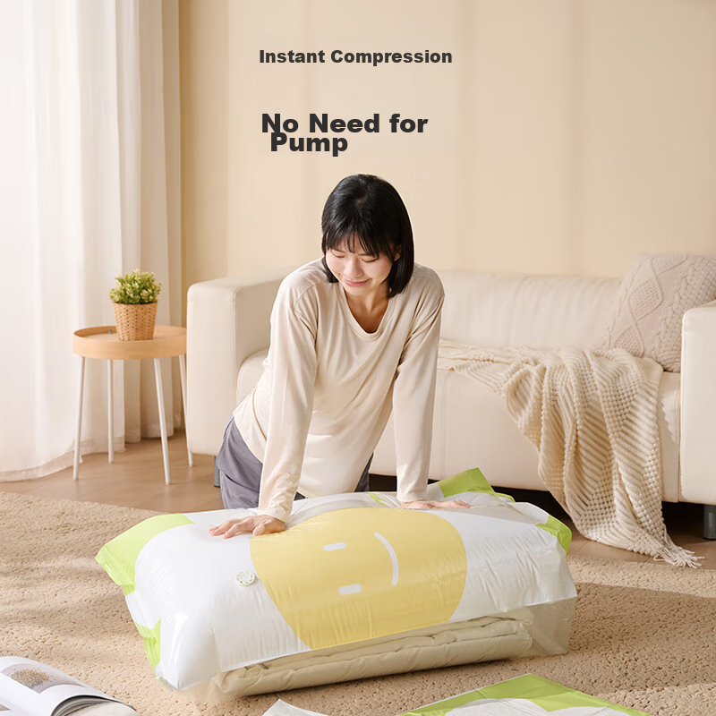 Jingzao Vacuum Compression Storage Bags, Dual-Use for Vacuum And Compression, Cl...