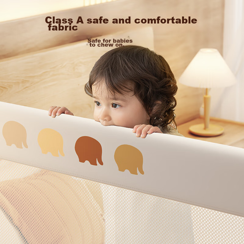 InnoTruth Baby Bed Guard Rail, Single-Sided Anti-Fall Barrier, Safety Bedside Ra...