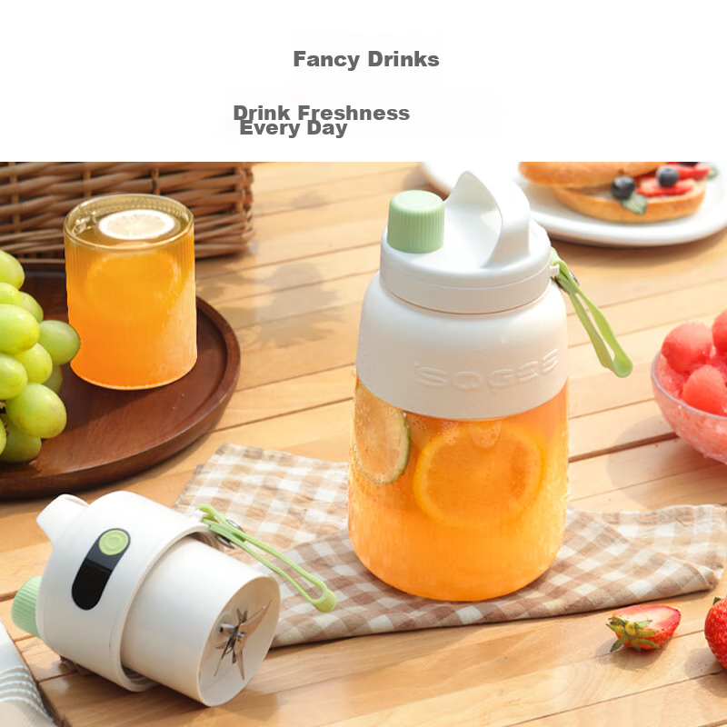 Xiaozhi Juicer Cup, Small Juicer, Portable Wireless Blender, Large Capacity Tone...