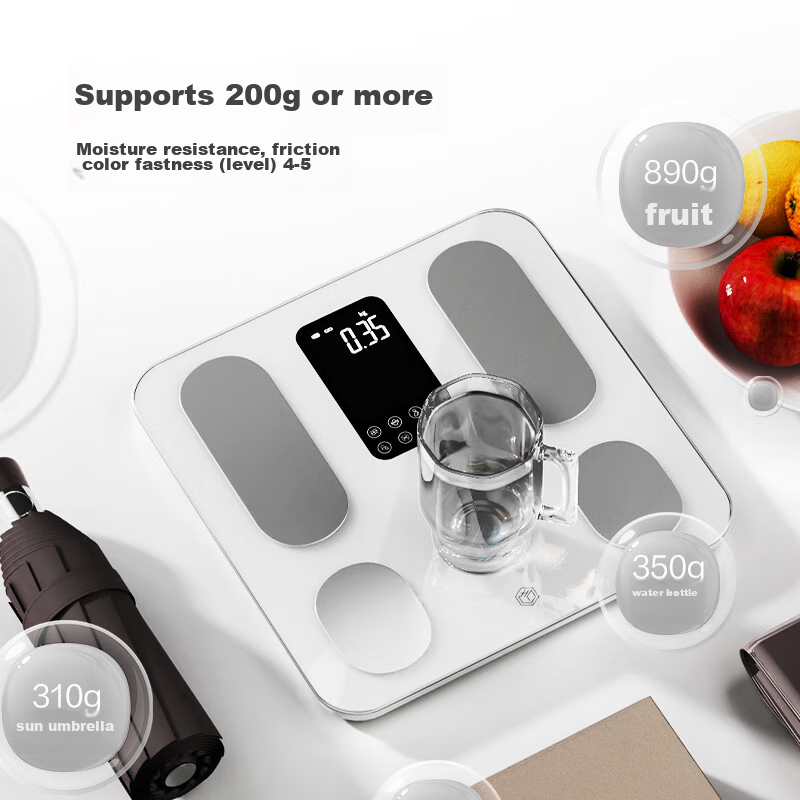 Jingzao Large Screen Four-Electrode Smart Body Fat Scale, Electronic Weight Loss...