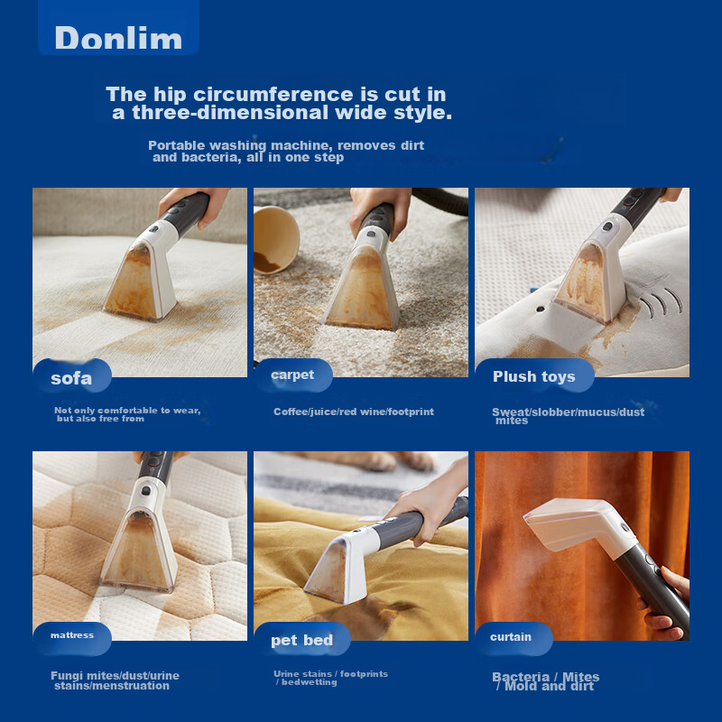 Donlim Fabric Cleaning Machine, Multi-Functional Steam Cleaner, All-In Steam Cle...