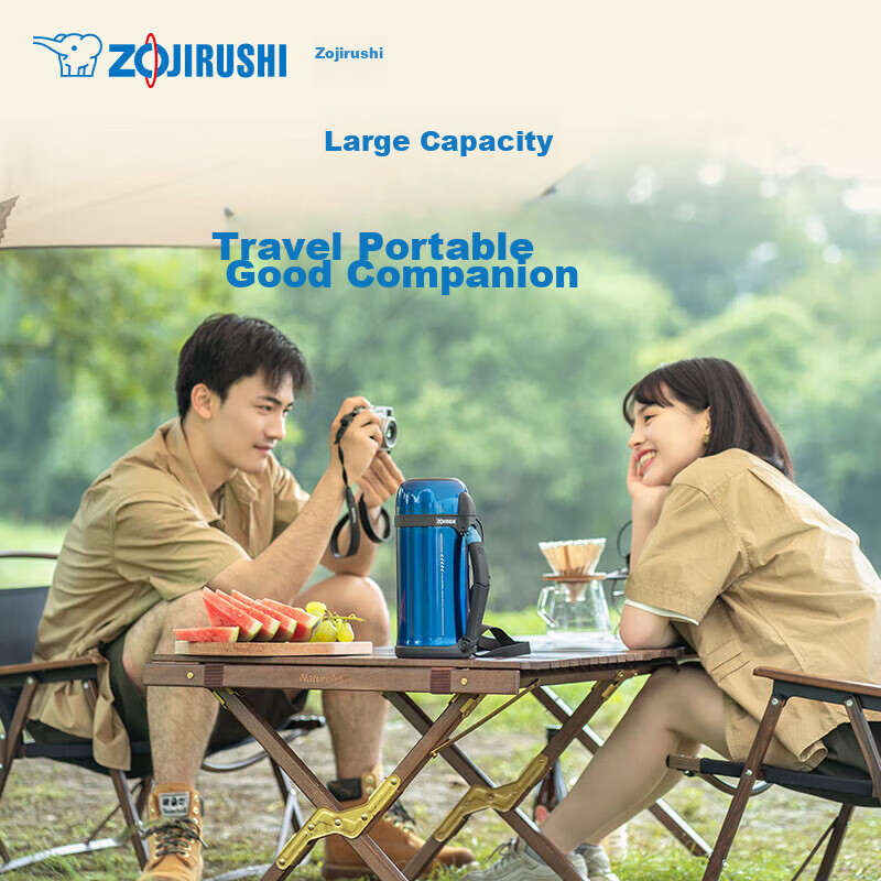 ZO JIRUSHI Insulated Bottle, Original Import, Large Capacity, Stainless Steel, C...