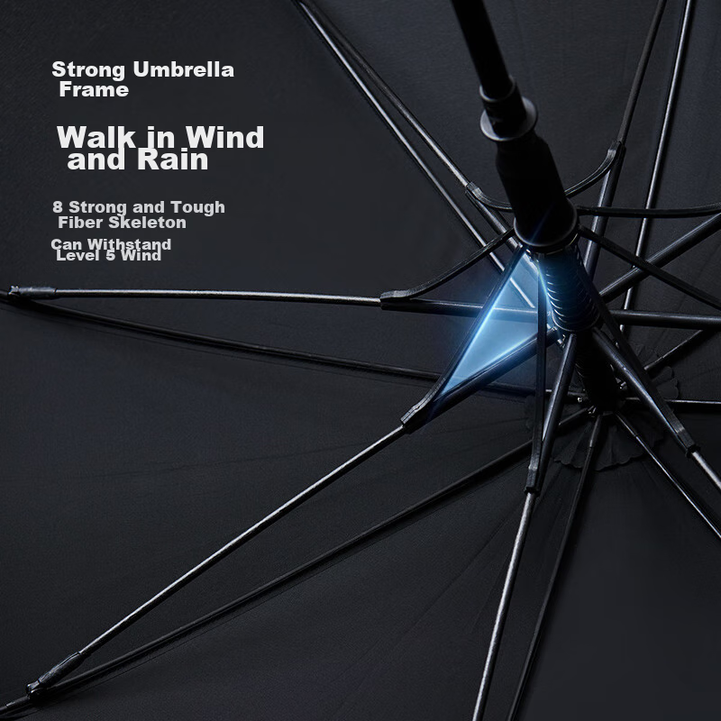 Jingzao Extra Large Umbrella, Long Handle, Automatic, Men's Straight Pole, Golf...