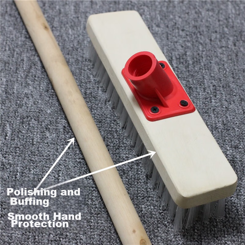 Meijia Shenghuo Floor Brush, Long Handle, Hard Bristles, Kitchen And Bathroom Cl...