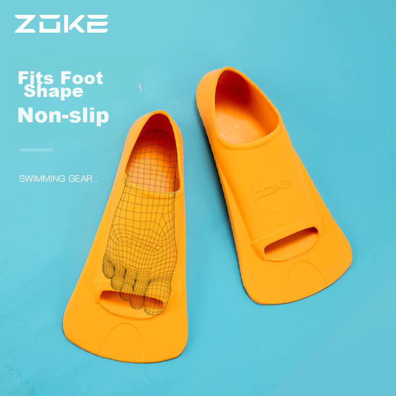 ZOKE Swimming Flippers, Professional Training Kickboard, Rubber Duck Foot Board,...