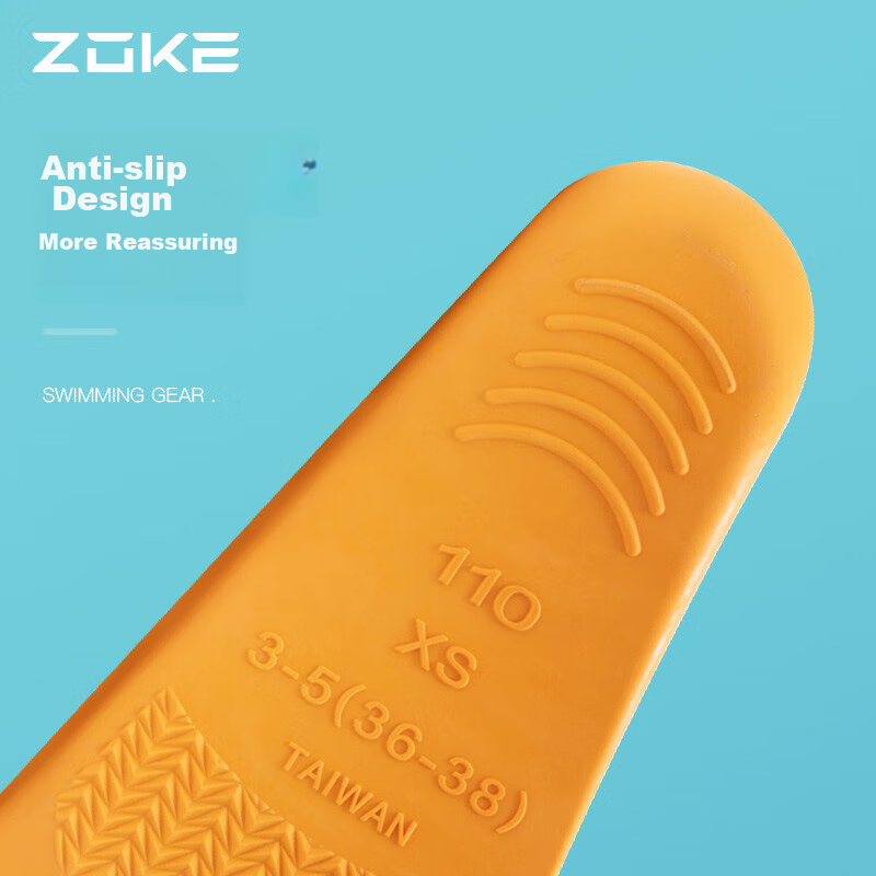 ZOKE Swimming Flippers, Professional Training Kickboard, Rubber Duck Foot Board,...