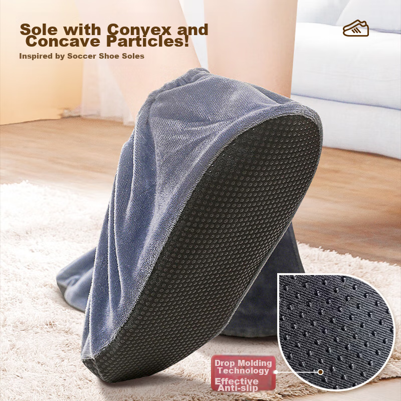 Nuolansendi Velvet Shoe Covers for Home Use [10 Pieces/5 Pairs], Adult Foot Cove...