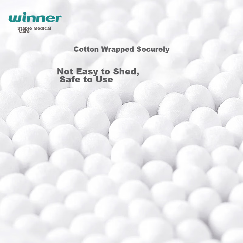 Wenjian Medical Double-Ended Cotton Swabs for Makeup Removal, Wound Care, And Ho...