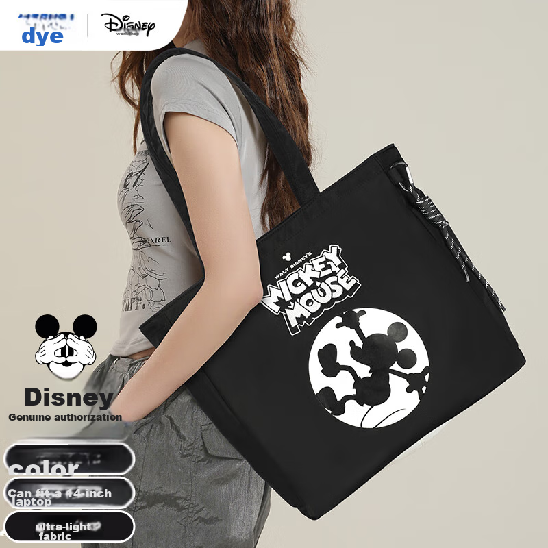 Disney Handbag, Women's Bag, Mickey Mouse Shoulder Bag, Large Capacity, Ultra-Li...