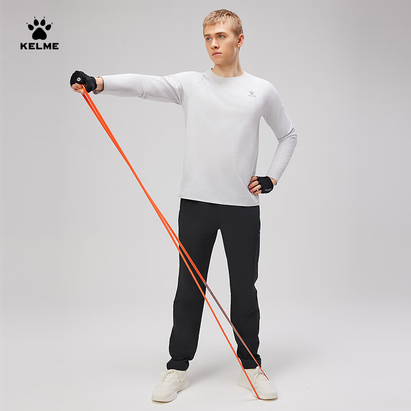 KELME Long Sleeve Sports T-shirt Cotton Feel Quick Dry Running Football Training...