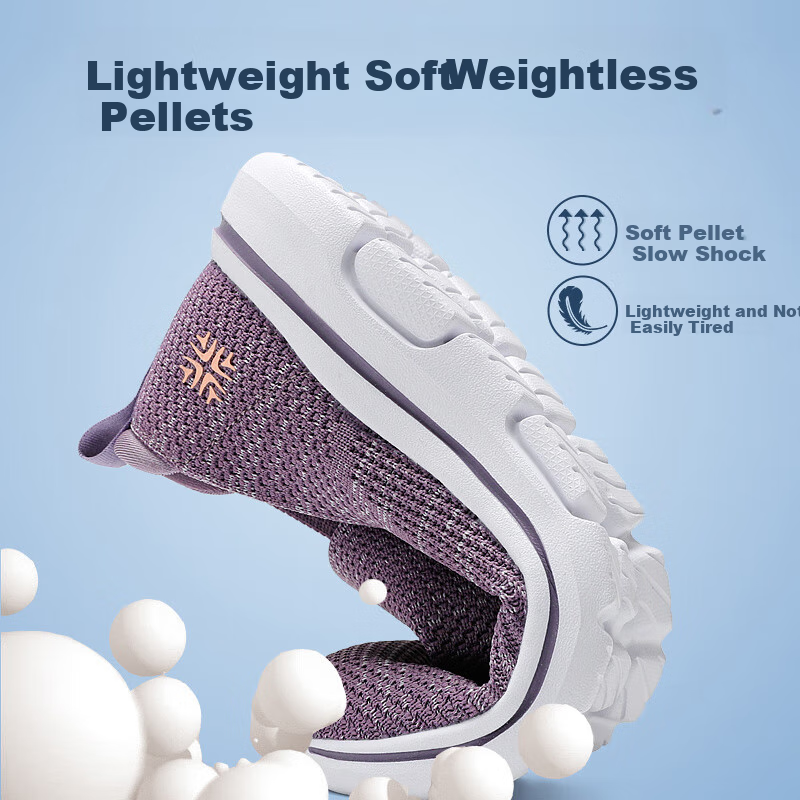 EGCHI Mom Shoes Foot Force Casual Walking Shoes Lightweight Soft Bottom One-Step...