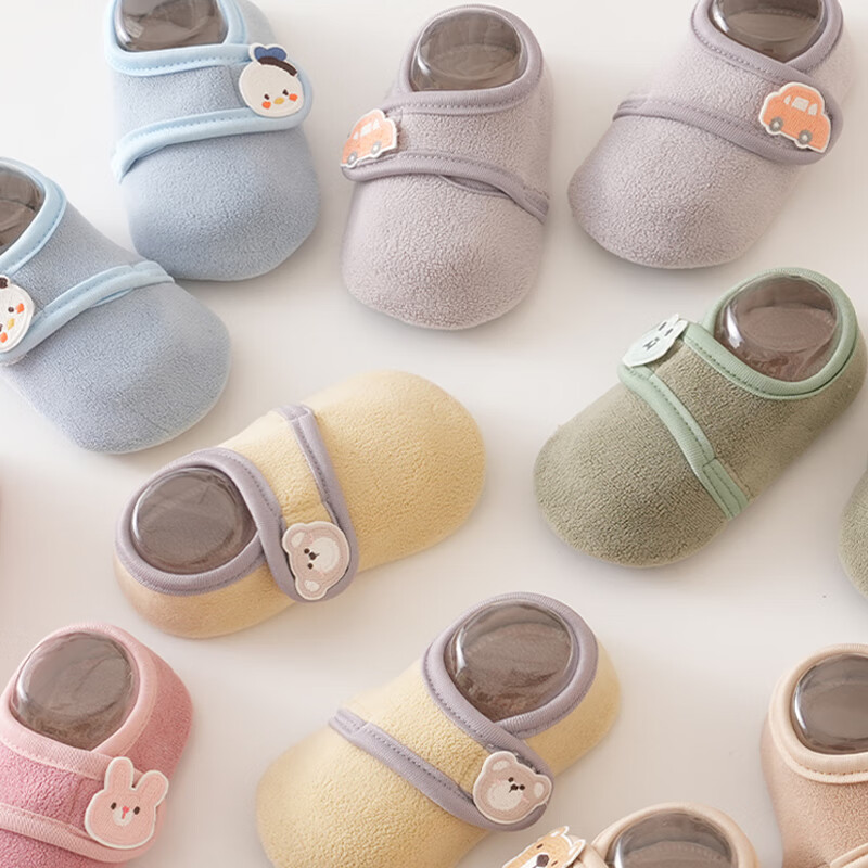 Babyprints Baby Floor Socks Baby Soft Bottom Learning Shoes Socks Indoor Early E...