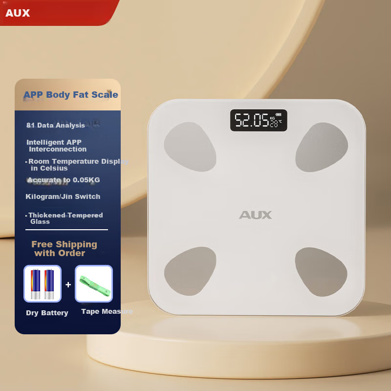 AUX Body Weight Scale Body Fat Scale Household Dormitory Human Body Small Electr...