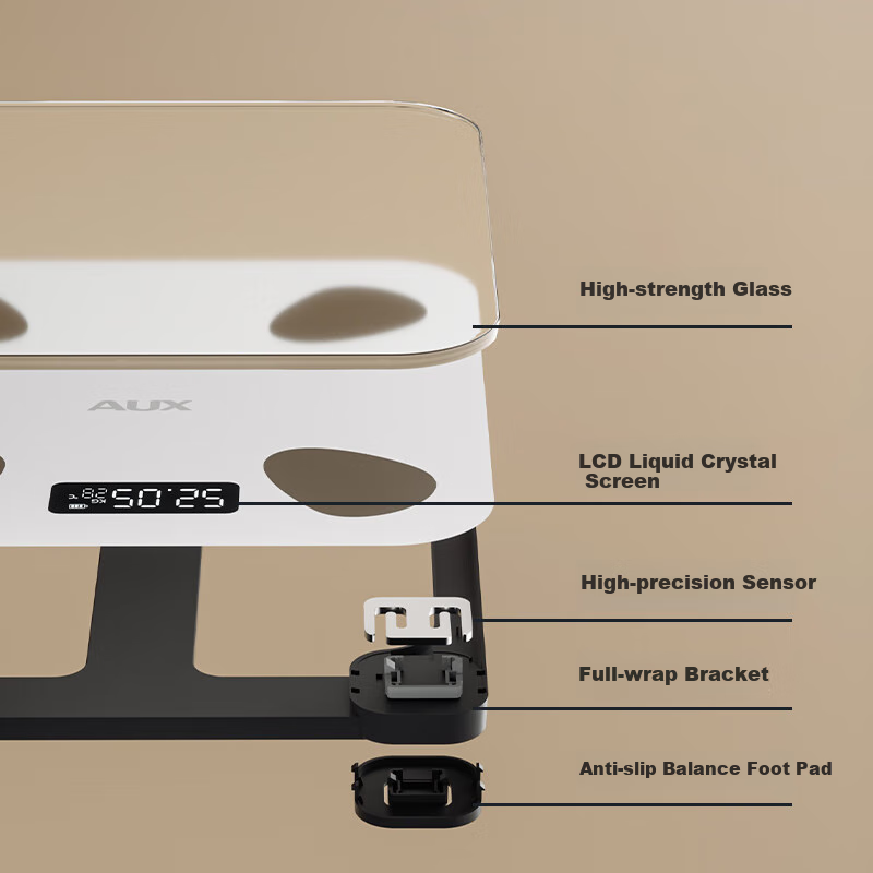 AUX Body Weight Scale Body Fat Scale Household Dormitory Human Body Small Electr...