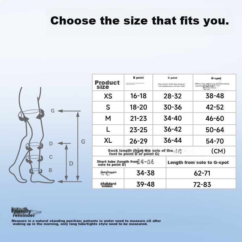 Zhende Medical Varicose Vein Compression Stockings, Pressure Level 2 Short Strai...