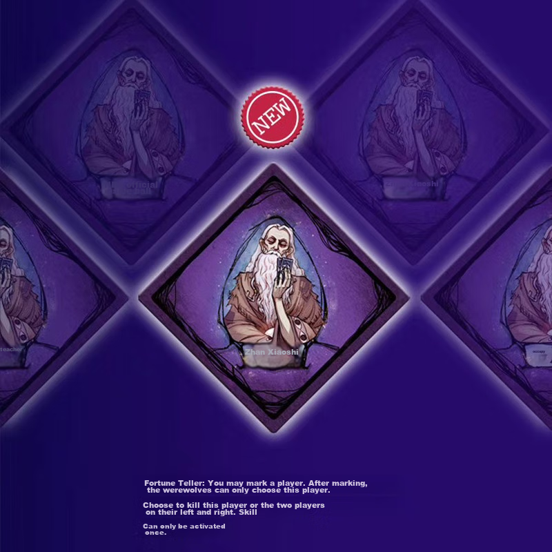 Werewolf Card Collection Edition in Metal Box, 2025 New Characters for Werewolf,...