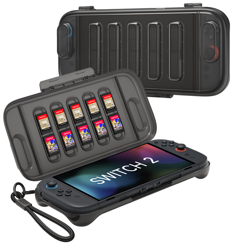 JSAUX Jiusuo Switch 2 Protective Case, Transparent Full Coverage Shell, Suitable...