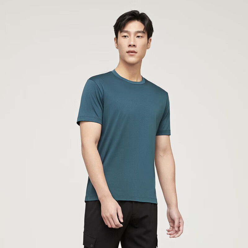 YOUNGOR Men's T-Shirt, Summer Youth Business Casual Round Neck Short Sleeve T-Sh...