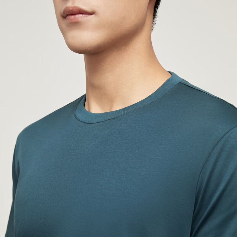 YOUNGOR Men's T-Shirt, Summer Youth Business Casual Round Neck Short Sleeve T-Sh...