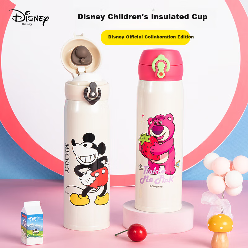 Disney Insulated Water Bottle for Children, Food-Grade Stainless Steel Direct Dr...