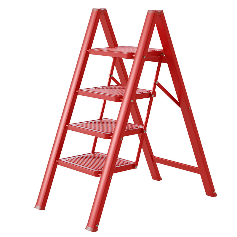 Chuangshuo Folding Ladder Household Ladder Step Stool Flower Stand Ladder Flat H...