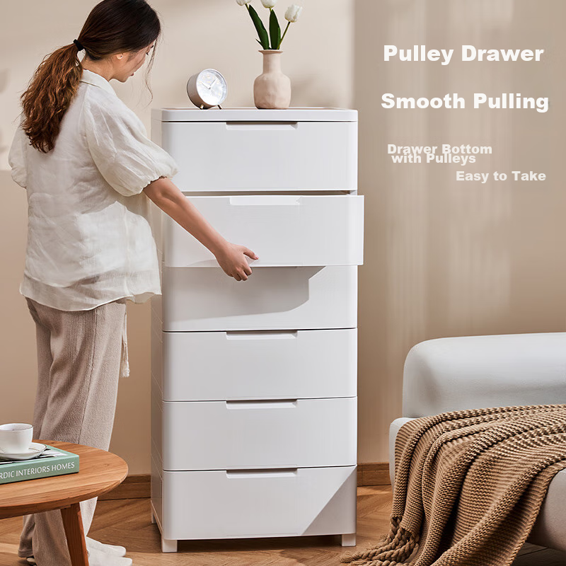 JEKO&JEKO Drawer Storage Cabinet, Bedroom Living Room Storage Cabinet, Wardrobe,...