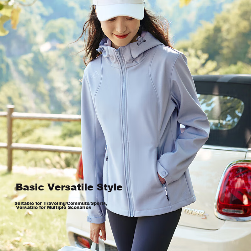 Pelliot [Fengdun] Outdoor Softshell Jacket for Women, Windproof Autumn Coat for...