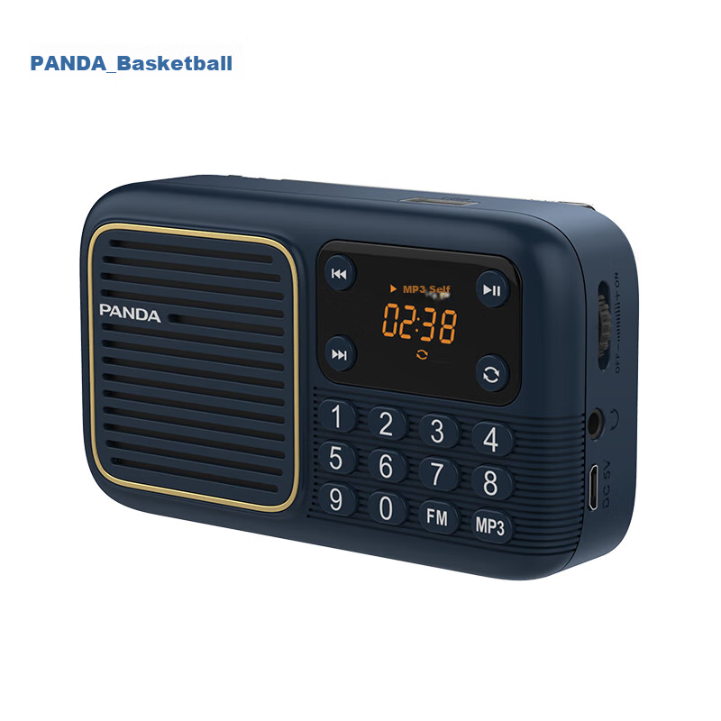 Panda S4 Radio, 8GB Memory Card, Portable FM Tuner for Elderly, Rechargeable, Su...