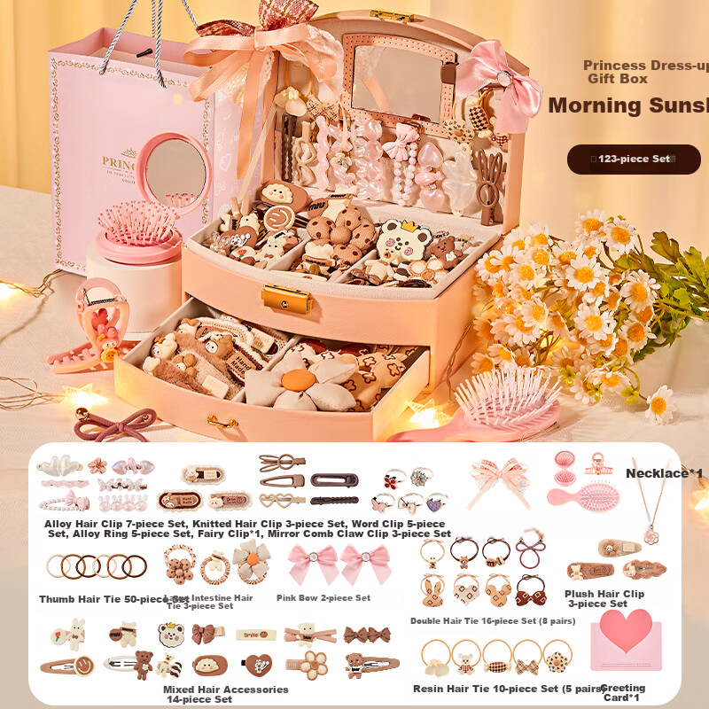 Tangmi Girl Jewelry, Handmade Creative Pretend Play, Dress-Up Hair Accessories,...