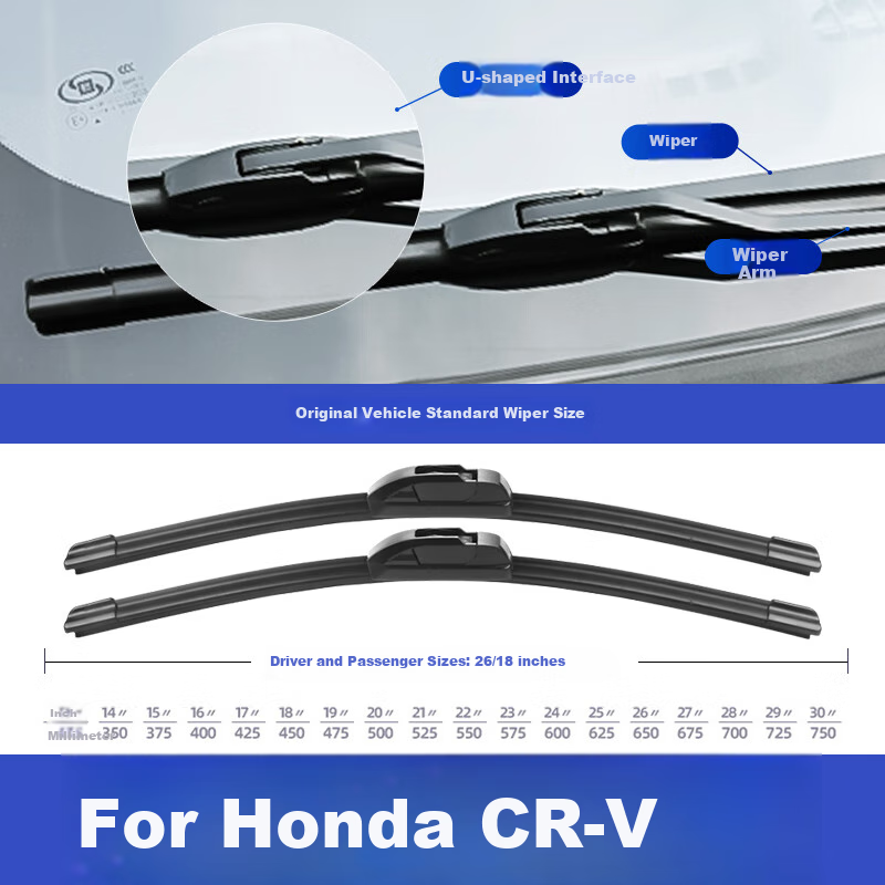 YITU Front Wiper + Rear Wiper Set for Honda CR-V Front Windshield Wiper Rear Win...