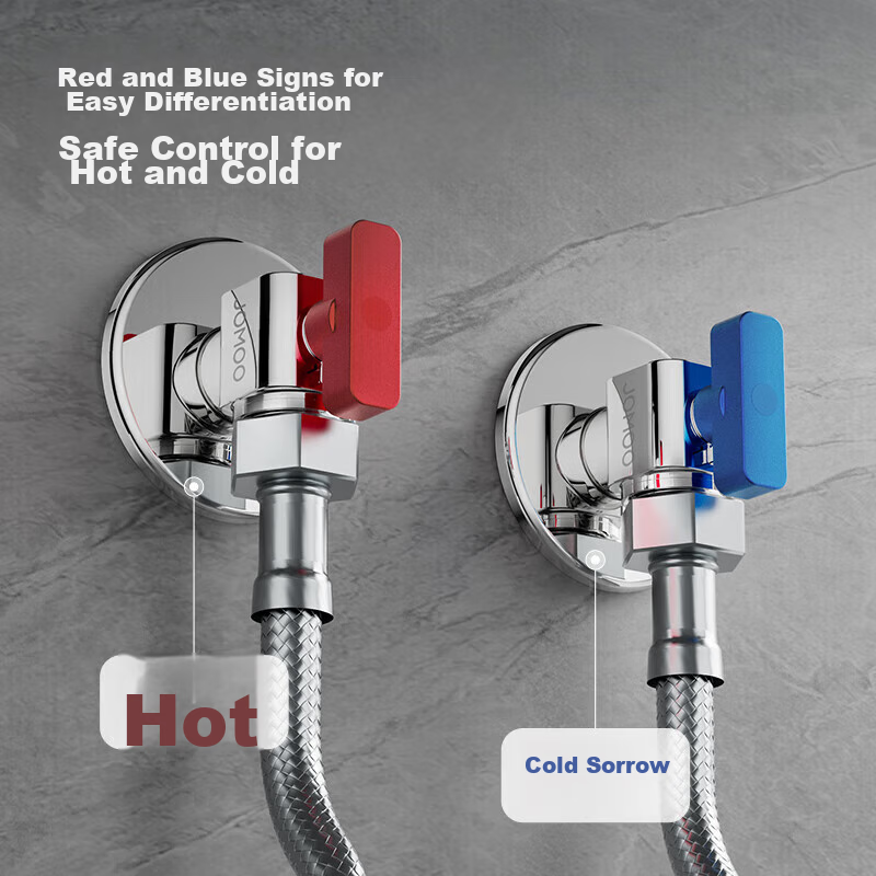 JOMOO Brass Valve Body, Full-Open High-Flow Angle Valve, Gas Water Heater Angle...