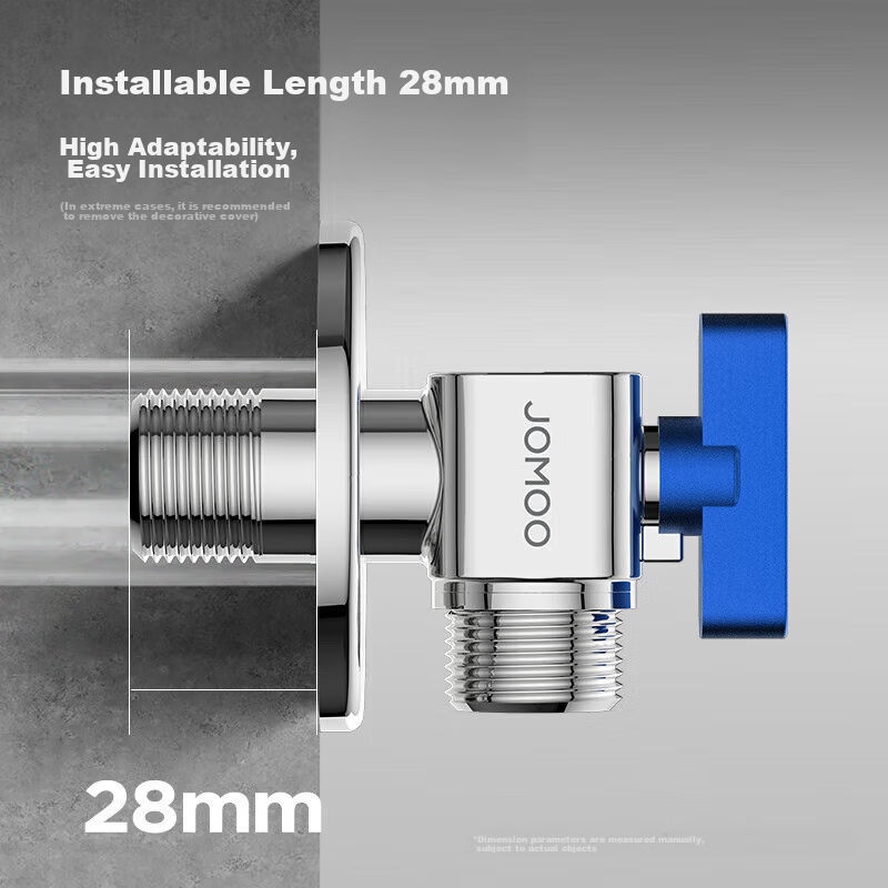 JOMOO Brass Valve Body, Full-Open High-Flow Angle Valve, Gas Water Heater Angle...