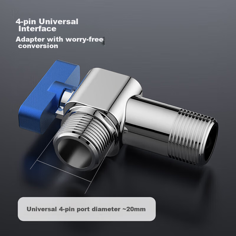 JOMOO Brass Valve Body, Full-Open High-Flow Angle Valve, Gas Water Heater Angle...